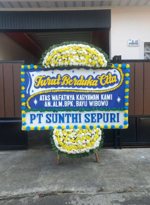 Papan Bunga Duka di Gonjak