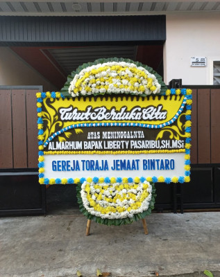 Papan Bunga Duka di Gonjak